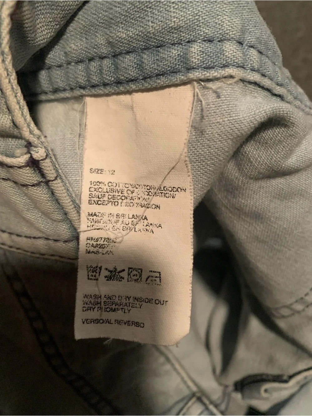 Tommy Hilfiger Light Blue Denim Shorts